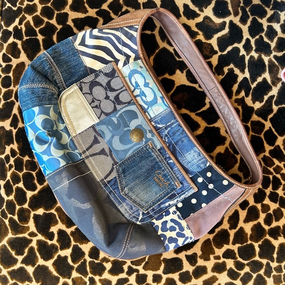 Coach Handbags - SOLD Coach Y2K denim patchwork purse